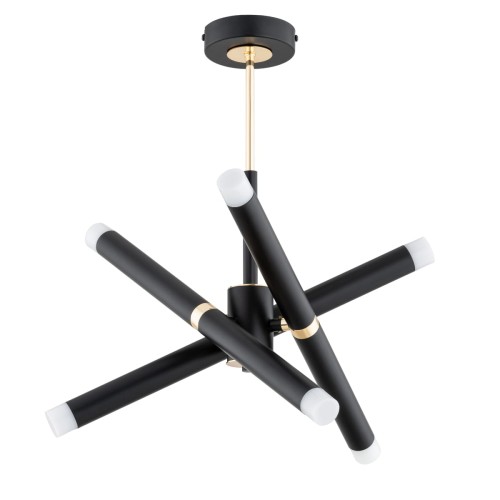 Lampa sufitowa Vilio 63235 Alfa 6xG9 LED Metal/Tworzywo Czarny - Złoty