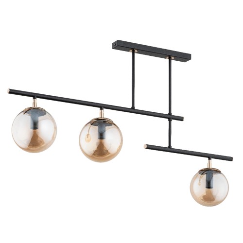 Lampa sufitowa Nosca 63032 Alfa 3xE14 LED Metal Czarny - Stare Złoto