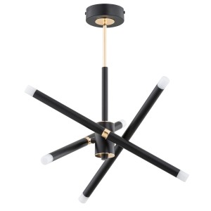 Lampa sufitowa Ovili 63225 Alfa 6xG9 LED Metal Czarny - Złoty