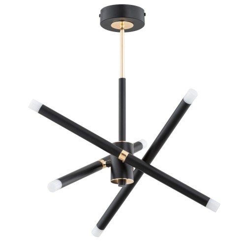 Lampa sufitowa Ovili 63225 Alfa 6xG9 LED Metal Czarny - Złoty