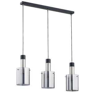Lampa wisząca Bella 62169 Alfa 3xE27 LED Metal Czarny - Chrom