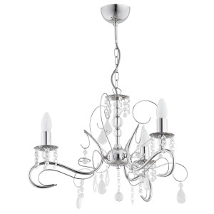 Lampa wisząca Żyrandol Astor 21583 Alfa 3xE14 LED Metal Chrom
