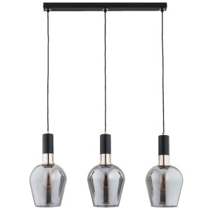 Lampa wisząca Garda 62471 Alfa 3xE27 LED Metal Czarny - Stare Złoto