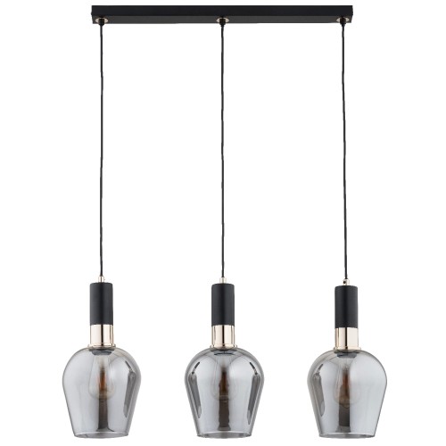 Lampa wisząca Garda 62471 Alfa 3xE27 LED Metal Czarny - Stare Złoto