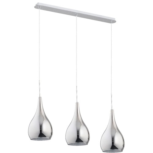 Lampa wisząca Sonia 62034 Alfa 3xE27 LED Metal/Szkło Chrom