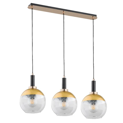 Lampa wisząca Adria 62191 Alfa 3xE27 LED Metal Czarny - Stare Złoto