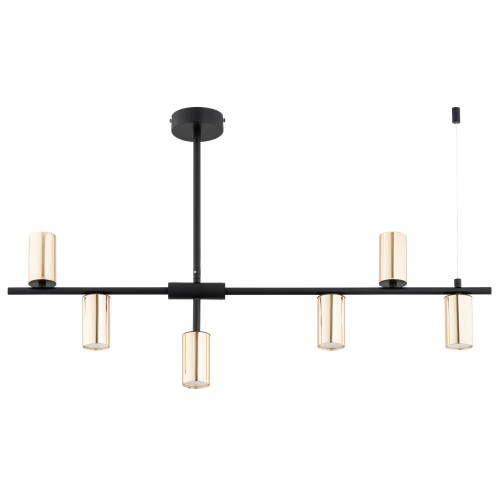 Lampa sufitowa Saur 63326 Alfa 6xGu10 LED Metal Czarny