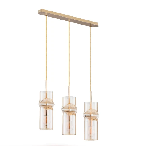 Lampa wisząca Kapris 61016 Alfa 3xE27 LED Metal/Szkło Złoty
