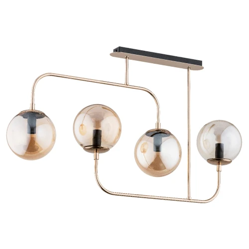 Lampa sufitowa Trevi 63044 Alfa 4xE14 LED Metal Czarny - Stare Złoto