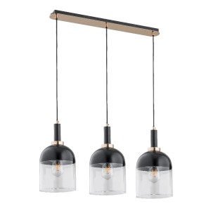 Lampa wisząca Vento 62188 Alfa 3xE27 LED Metal Czarny - Złoty