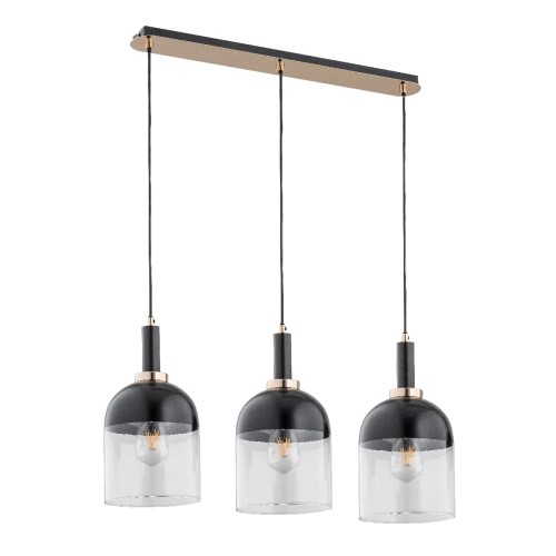 Lampa wisząca Vento 62188 Alfa 3xE27 LED Metal Czarny - Złoty