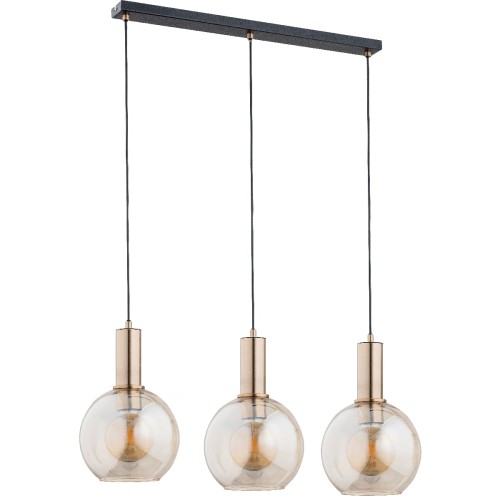 Lampa wisząca Darin 62176 Alfa 3xE27 LED Metal Czarny - Złoty