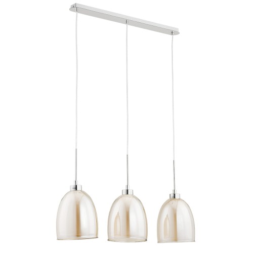 Lampa wisząca Ronda 60139 Alfa 3xE27 LED Metal/Szkło Chrom