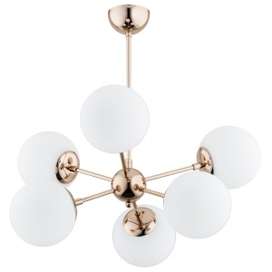 Lampa sufitowa Sandy 63097 Alfa 6xE14 LED Metal Złoty Antyk