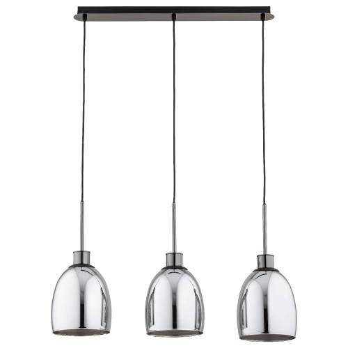 Lampa wisząca Dersel 62516 Alfa 3xE27 LED Metal Czarny