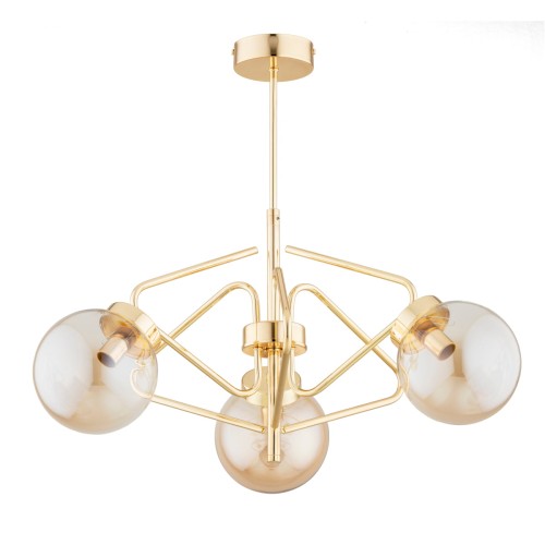 Lampa sufitowa Barsum 62423 Alfa 3xE14 LED Metal Złoty