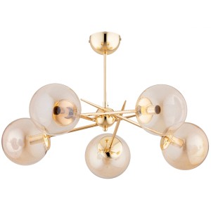 Lampa sufitowa Primery 63309 Alfa 5xE14 LED Metal Złoty