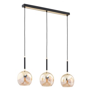 Lampa wisząca Prada 62404 Alfa 3xE27 LED Metal Czarny - Złoty