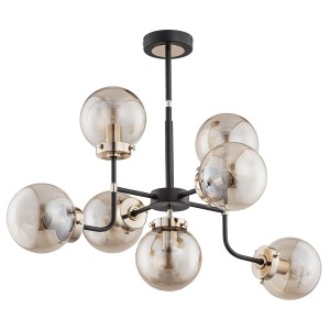 Lampa sufitowa Transformers 24857 Alfa 7xE14 LED Metal Czarny - Złoty