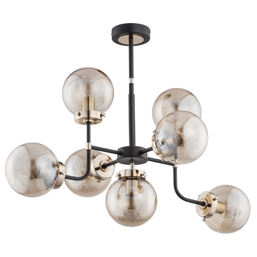 Lampa sufitowa Transformers 24857 Alfa 7xE14 LED Metal Czarny - Złoty