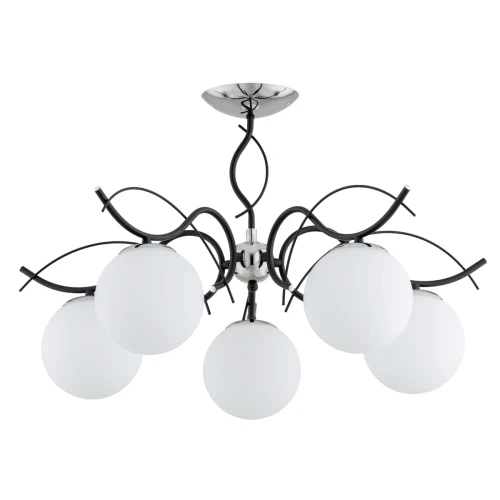 Lampa sufitowa Yuta 63208 Alfa 5xE14 LED Metal Czarny