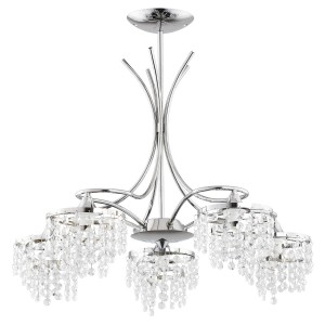 Lampa sufitowa Kaliopa 24455 Alfa 5xE14 LED Metal Chrom