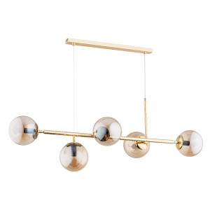 Lampa wisząca Dansa 63019 Alfa 5xE14 LED Metal Złoty