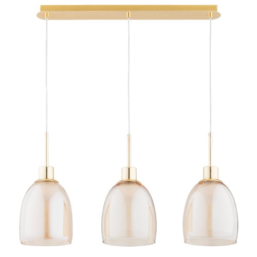 Lampa wisząca Dersel 62499 Alfa 3xE27 LED Metal Złoty