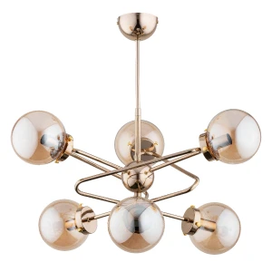 Lampa sufitowa Rito 63047 Alfa 6xE14 LED Metal Złoty Antyk