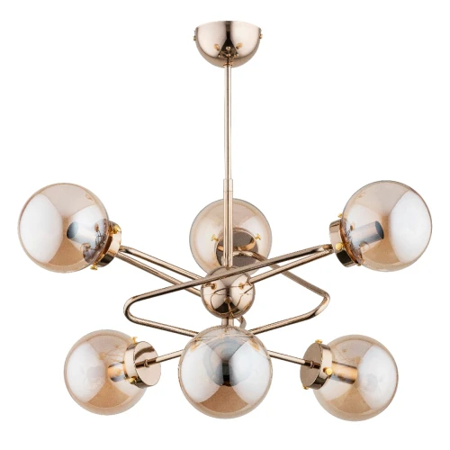 Lampa sufitowa Rito 63047 Alfa 6xE14 LED Metal Złoty Antyk