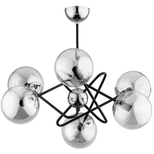 Lampa sufitowa Virginia 63101 Alfa 6xE14 LED Metal Czarny - Chrom