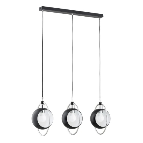 Lampa wisząca Olimpia 62318 Alfa 3xE27 LED Metal Czarny - Chrom