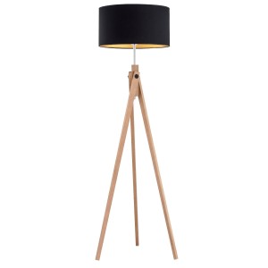 Lampa stojąca podłogowa Angel 9281 Alfa 1xE27 LED Drewno/Tworzywo Jasne Drewno