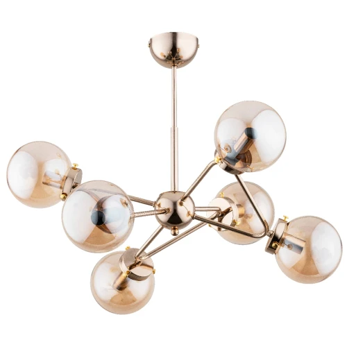 Lampa sufitowa Trymer 63073 Alfa 6xE14 LED Metal Złoty Antyk