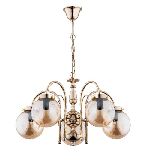 Lampa wisząca Żyrandol Hero 28275 Alfa 5xE14 LED Metal Złoty