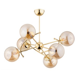 Lampa sufitowa Kosmito 63164 Alfa 6xE14 LED Metal Złoty