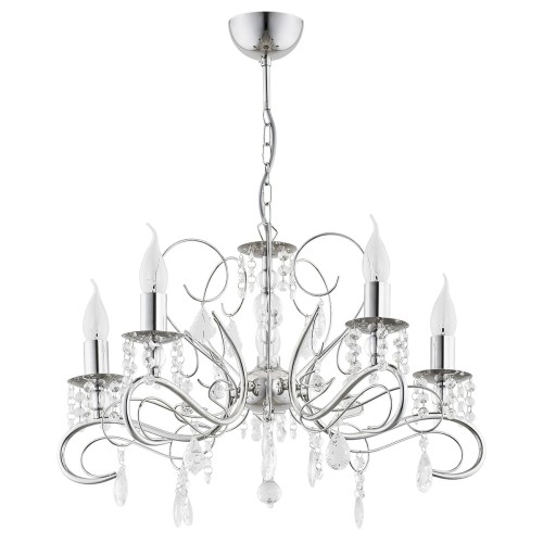 Lampa wisząca Żyrandol Astor 21585 Alfa 5xE14 LED Metal Chrom