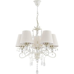 Lampa wisząca Żyrandol Lukrecja 21065 Alfa 5xE14 LED Metal Biały