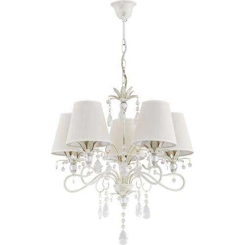 Lampa wisząca Żyrandol Lukrecja 21065 Alfa 5xE14 LED Metal Biały