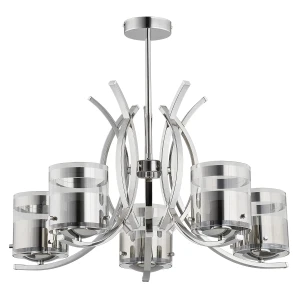 Lampa sufitowa Indira 23115 Alfa 5xE27 LED Metal Chrom