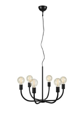 Lampa wisząca Amistoso 108290 Markslojd 6xE27 40W Metal Czarny