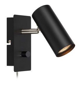 Lampa ścienna Kinkiet Barcelona 107345 Markslojd 1xGU10 12W Metal Czarny