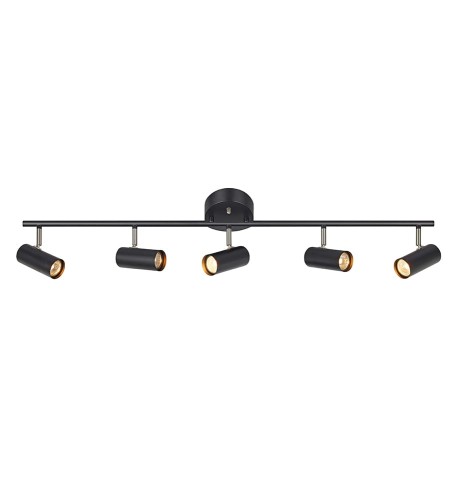 Lampa sufitowa Plafon Barcelona 107351 Markslojd 5xGU10 12W Metal Czarny