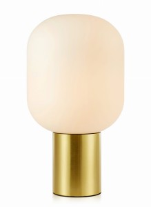 Lampa stojąca stołowa Brooklyn 107868 Markslojd 1xE27 60W Metal Brushed mosiądz