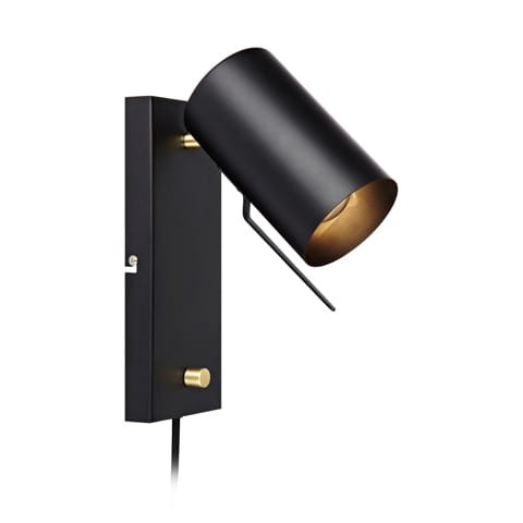 Lampa ścienna Kinkiet Carrie 106587 Markslojd 1xGU10 35W Metal Czarny