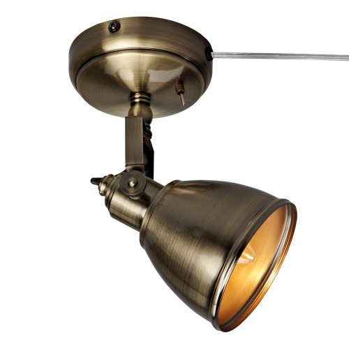 Lampa ścienna Kinkiet Fjällbacka 104048 Markslojd 1xE14 40W Metal Antyczny