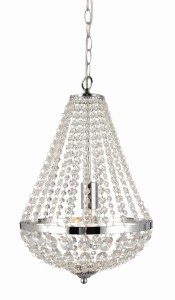 Lampa wisząca Gränsö 104889 Markslojd 1xE27 60W Chrom Przezroczysty