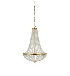 Lampa wisząca Granso 106119 Markslojd 2xE14 40W Mosiężny Przezroczysty