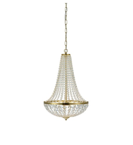 Lampa wisząca Granso 106119 Markslojd 2xE14 40W Mosiężny Przezroczysty