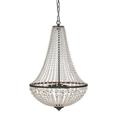 Lampa wisząca Gränsö 107028 Markslojd 3xE14 40W Czarny Przezroczysty